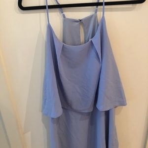 Cute Layered Periwinkle Medium Dress, Short